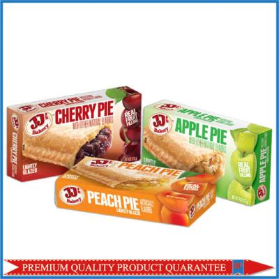 China Food Grade Customized Color Print Fruit Pie Apple Paper Packaging Box for sale