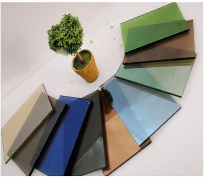 China 2mm~19mm Tinted Tempered Glass Decorative Tinted Float Glass for sale