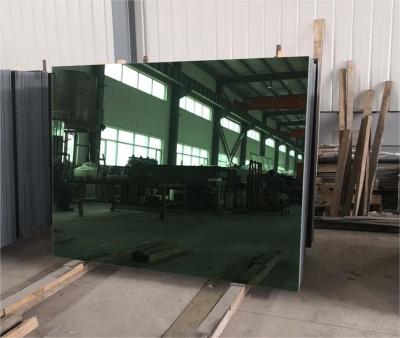 China 9h Reflective Toughened Glass Blue Reflective Float Glass For Construction for sale