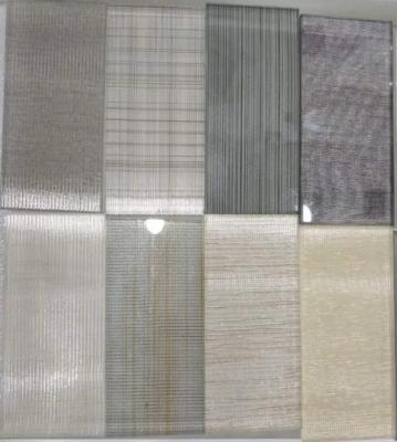 China Clear Speciality Glass Colored Mesh Laminated Wired Glass For Interior Decoration for sale