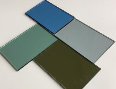 China Selected Exquisite Reflective Glass with Colored Dark Blue/Dark Green/Bronze/Clear/Golden/Dark Grey etc. for sale