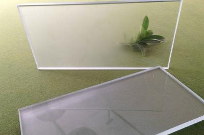 Cina Sicurezza personalizzata vetro ghiacciato acido vetro inciso specchio anti nebbia ultra chiaro in vendita