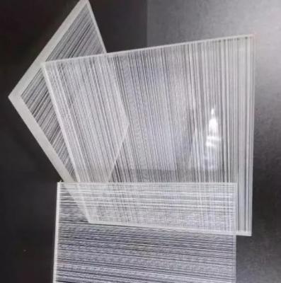 China Extra Good Safety/Soundproofing/Decorative/Glass Door Laminated Wired Glass Used for Business/Shower Room for sale
