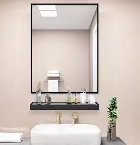 China Home Decoration Furniture Bathroom Wall Mirror Glass with Latest Style à venda
