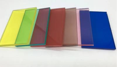 China Flat Processing Tinted Glass with Colored in Dark Green/Dark Grey/Ford Blue en venta