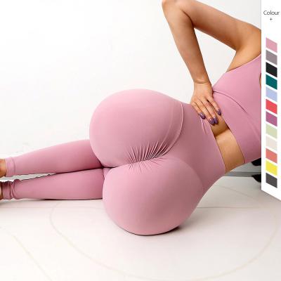 China Anti Cellulite Push Up Booty Scrunch High Waisted Leggings Moisture Wicking for sale