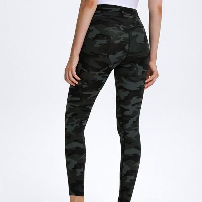 China High Waisted Non See Through Camo Yoga Leggings pants Breathable Size S - 2XL for sale