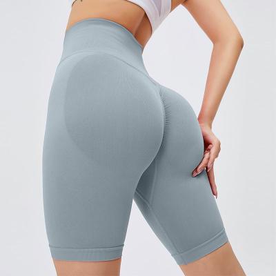 China Anti Pilling Scrunch Butt Leggings Seamless Activewear Women Yoga Short Pants for sale