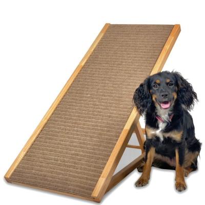 China Zoopollo Wooden Folding Pet Ramps For Couch Bed Car Anti Slip Bed Ramp For Dogs for sale