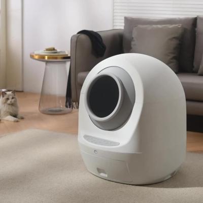China 4 Litre ABS Automatic Cleaning Cat Litter Box Toilet 68*62*56cm for sale