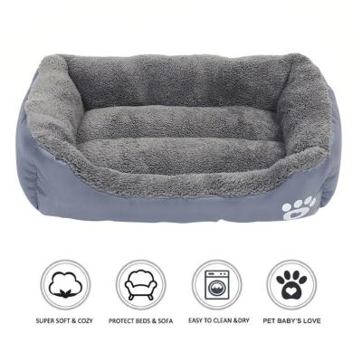 China Plush Puppy Crate Cushion Mat Bed Mildew Proof 12-18cm Height Dog Mattress Bed Calming Dog Bed for sale