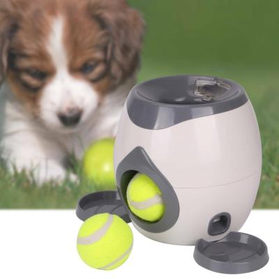 China Camping Rubber Automatic Tennis Ball Launcher For Dogs 18*18.5cm Interactive Dog Toys for sale