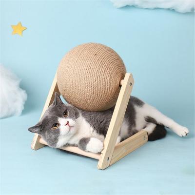 China Sisal Balls 7.87 Inch Easy To Install Interactive Cat Toys Cat Scratching Pad for sale