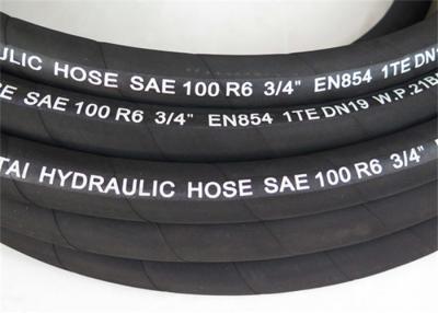 China Rubber ISO9001 1/4inch Reinforced Hydraulic Hose , Wire Reinforced Hose for sale