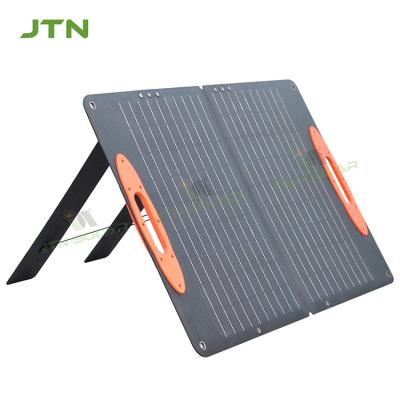 China Outdoor Camping 2*USB QC3.0 DC Type C Charger Mono Portable Solar Folding Bag 60W Foldable Solar Panel for sale