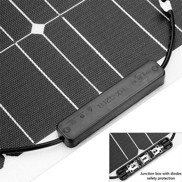 Quality Marine Lightweight Rigid Solar Panels Semi Flexible Solar Modules 70W 110W 160W for sale