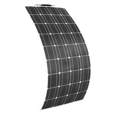 China 100w 200w 12v 24v 48v 100w Panel solar flexible RV Mono ETFE PET en venta
