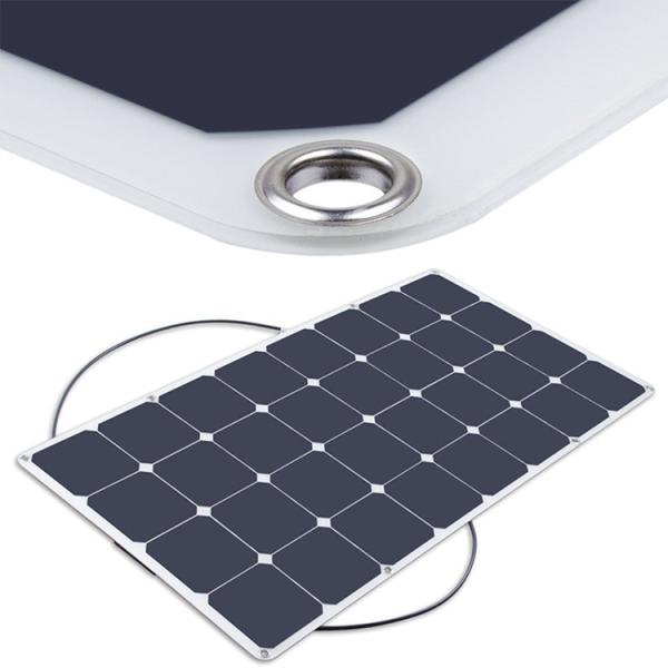 Quality Rechargeable Flexible Adhesive Solar Panels 100W Semi Rigid For Campervan for sale