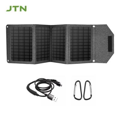 China MPPT Technology Portable Solar Charger 24w Foldable Solar Panel for Phone Charging for sale