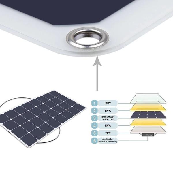 Quality 350W Sunpower Solar Panel Cells Flexible for Commercial for sale