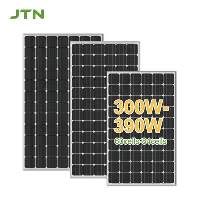 China Mono Perc Panel solar de media corte 380W 390W 400W Enmarcado en negro en venta
