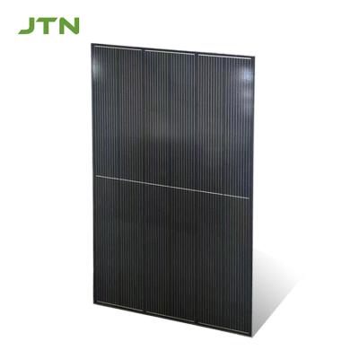 China 220V de salida 450W mono panel solar con todo el diseño negro y logotipo personalizable Impresión en venta