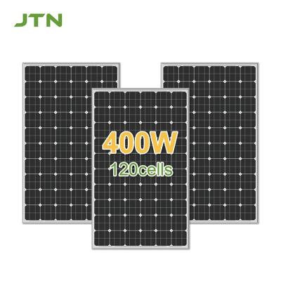 Chine Panneau solaire noir complet de 400 watts avec matériau de surface en verre et 12 ans de fabrication à vendre