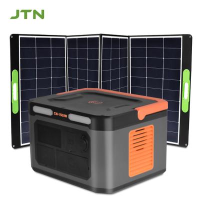 China Battery Powered Solar Panel Powerstation Lifepo4 Lithium Ion 100W Foldable for sale