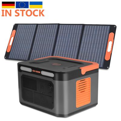 China Off Grid Solar Panel Powerstation Lifepo4 1000W Deep Cycle ODM for sale