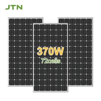 China PERC Technology 370w 375w 48v Monocrystalline Solar Panel for Home 156.75mmx156.75mm for sale