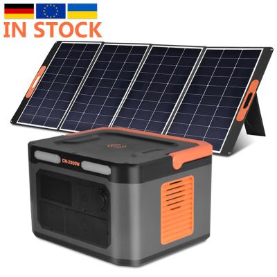 China 2Kw Lifepo4 Estação de Energia Portátil Gerador Solar Bateria de Emergência à venda