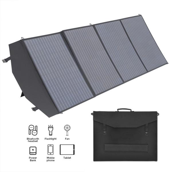 Quality Portable 200w 220w Flexible Foldable Solar Panel with HDPE Plastic Handle and for sale