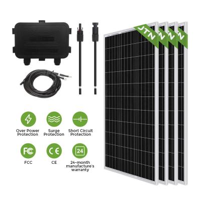 China Mono Solar Power Panel Kit PV Inverter Off Grid 5Kw With MPPT Controller for sale
