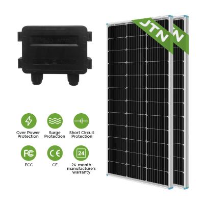 China Kit completo de painéis solares monocristalinos fotovoltaicos off-grid certificados CE 200 Watt à venda
