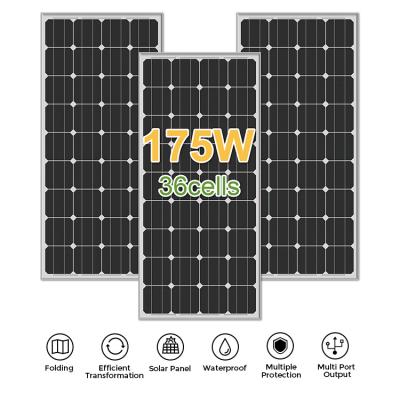 China Panel solar mono superpuesto Célula fotovoltaica 80w 170w para techo de tejas en venta