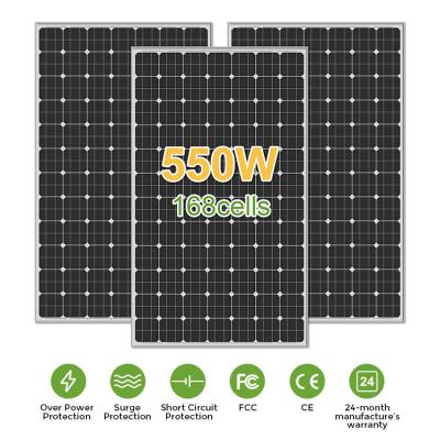 China 12V 550W Panel solar mono monocristalino Célula fotovoltaica 1000W 11BB en venta