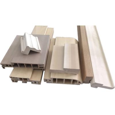 China Hotel Applications Co-Extruded PVC Mouldings for Durable WPC Door Frame for sale