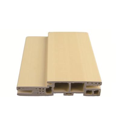 China ISO Certified PVC/WPC Door Frame Profiles Firm Anti-Mould Advantage for Big Projects for sale
