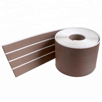 China 25m Length Anti-skid and Waterproof Inner-Lock PVC Composite Boat Decking Flooring Mat for sale
