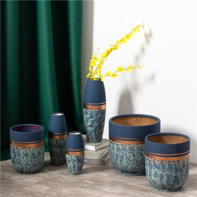 China Fashion Nordic Style Flower Vase Wedding Hotel Centerpiece Decorative Matte Ceramic Vase For Decor for sale