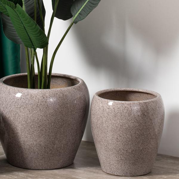 Quality Modern Creative Design Home Decoration Round Plant Pots Indoor Outdoor Ceramic Flower Pot Molds for sale