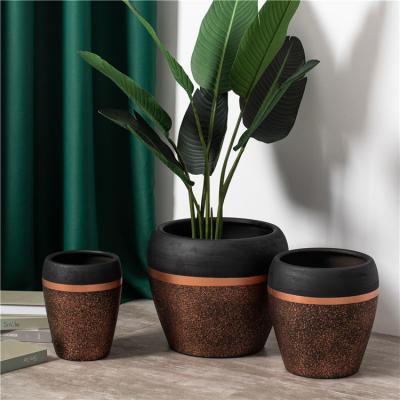 China Unique design garden planter creative indoor outdoor succulent pot home decor ceramic flower pots in bulk for sale