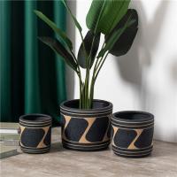 Quality indoor outdoor decoration cylinder matte succulent bonsai pots hotel desktop for sale