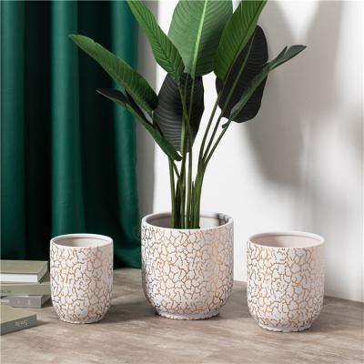 China New arrival indoor outdoor desktop decoration plant pots custom luxury ceramic garden pot for flower for sale
