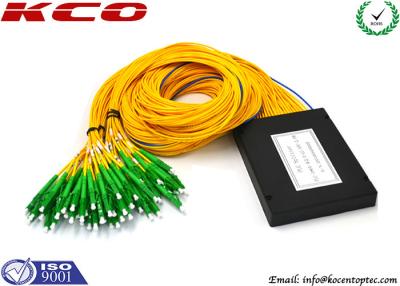 China LC APC Fiber Optic Coupler Splitter 1x64 ABS Module, GPON Optical Splitter for sale