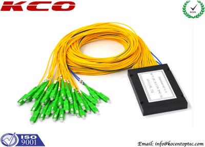 China LC APC Connector Fiber Optic Splitter Module 2x32 Corning Fiber ABS for sale