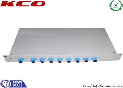China 1,0 el panel de remiendo del soporte de estante del divisor PON del cable de fribra óptica de m 1 a puerto 8 en venta