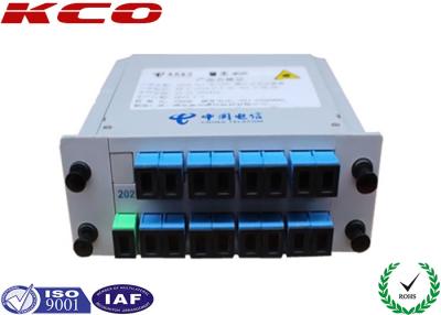 China FTTH GPON Fiber Optic Splitter 1X16 Single Mode Cable LGX Cassette for sale