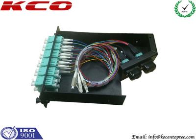 中国 FTTH MPO MTPのパッチ・コード、OM3 LCの二重アダプターが付いているMPO MTPカセット 販売のため