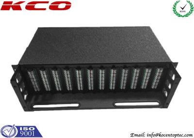 China Light Weight 1xN MPO MTP Patch Cord With 3U 19 Inch Patch Panel Rack Mount for sale